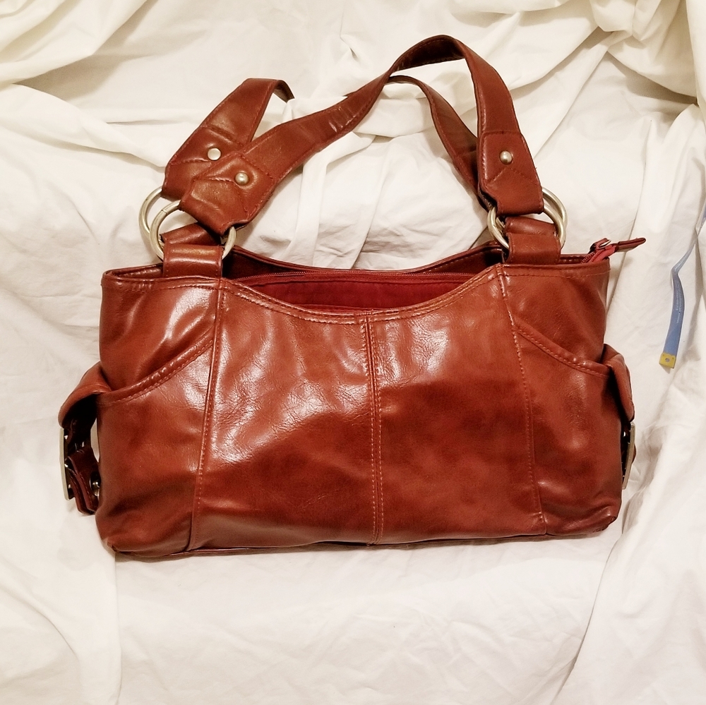 3/$18 Red PVC Handbag